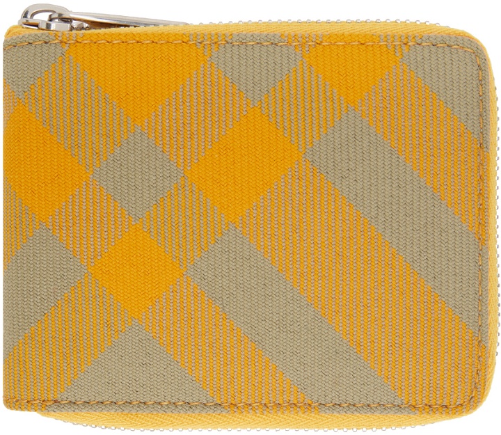 Photo: Burberry Yellow Check Wallet