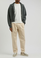 Wax London Raleigh Tapered-leg Stretch-cotton Chinos Cream