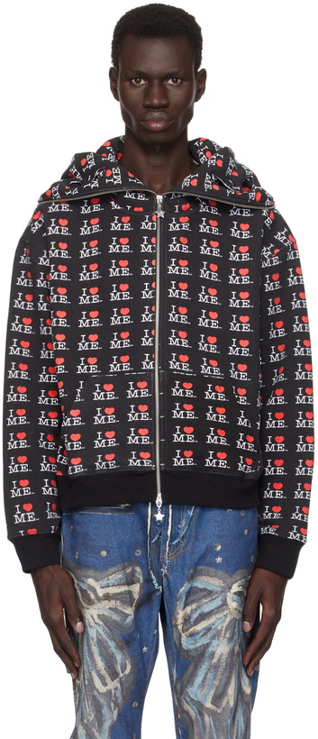 Photo: Ashley Williams Black 'I Heart Me' Butterfly Hoodie