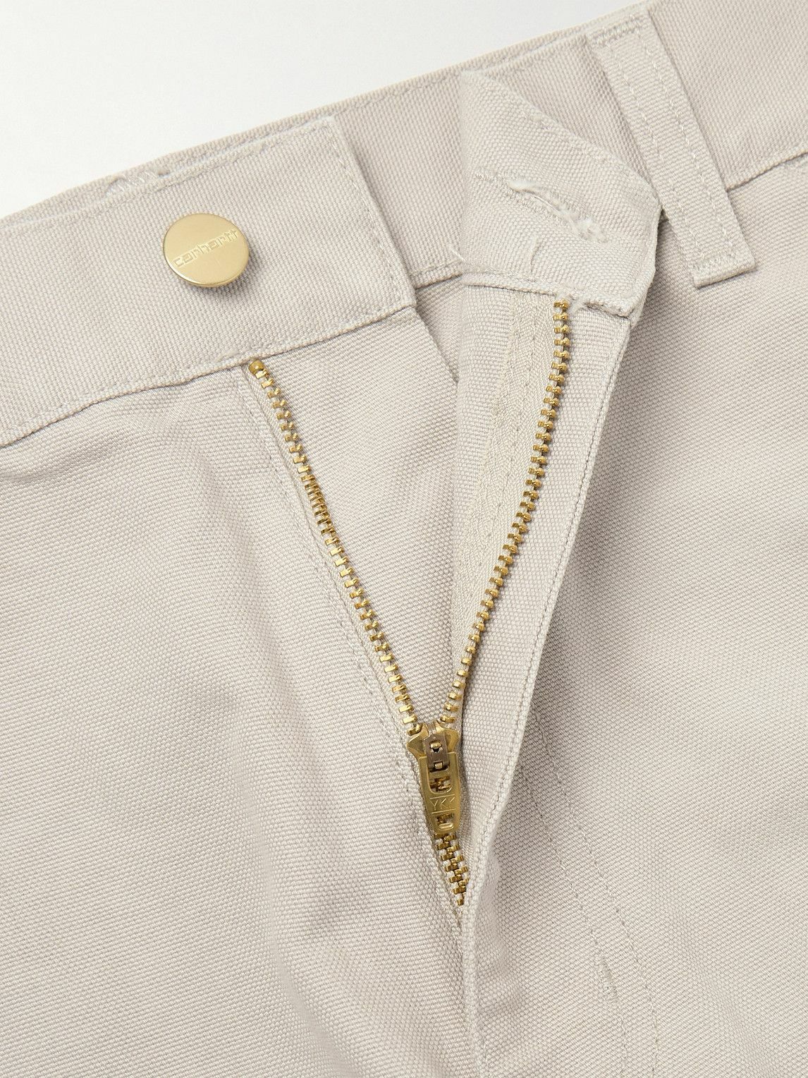 Carhartt WIP - Single Knee Straight-Leg Cotton-Canvas Trousers - Neutrals
