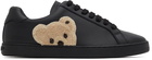 Palm Angels Black Teddy Bear Tennis Sneakers