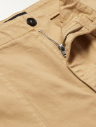 Dunhill - Straight-Leg Garment-Dyed Stretch-Cotton Cargo Trousers - Neutrals