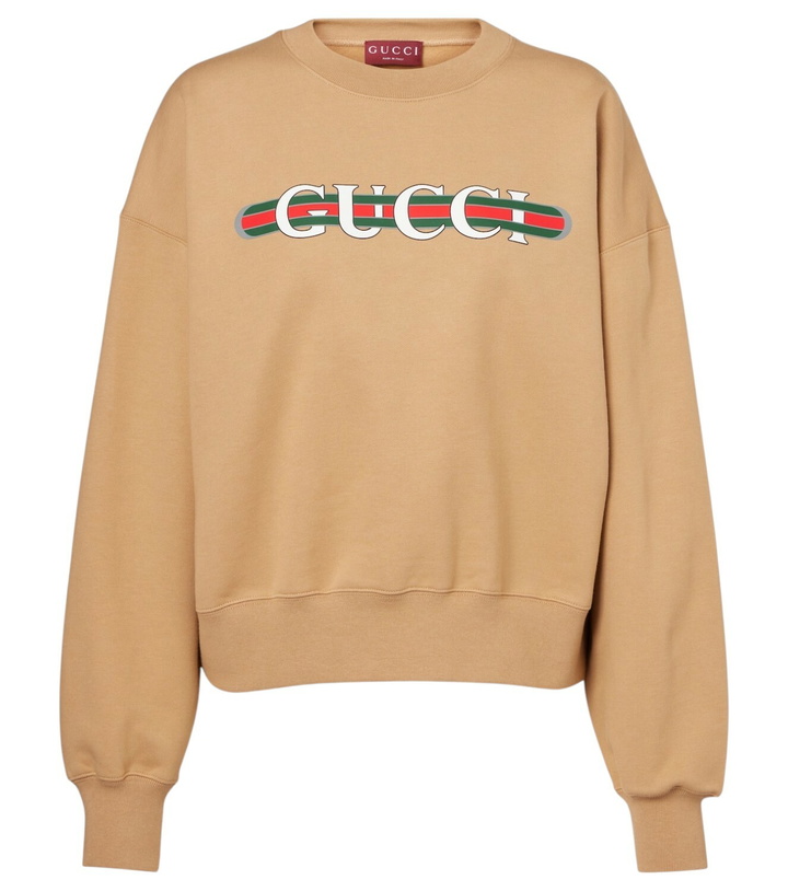 Photo: Gucci Logo cotton jersey sweatshirt