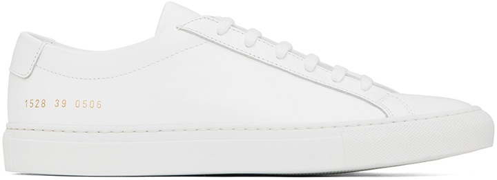 Photo: Common Projects White Original Achilles Low Sneakers