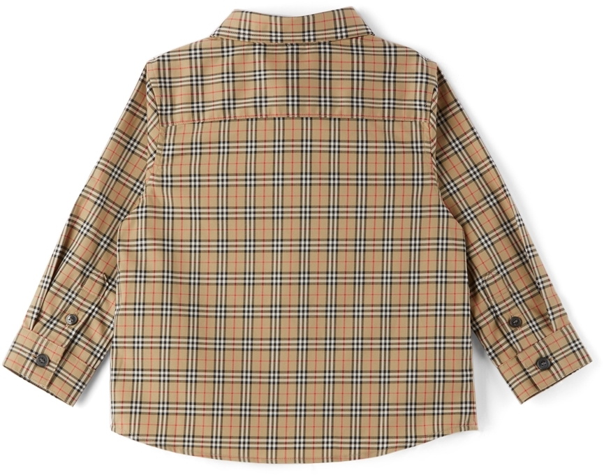 Burberry Baby Beige Check Owen Shirt Burberry