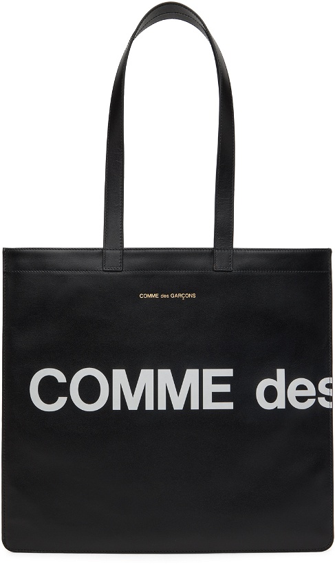 Photo: COMME des GARÇONS WALLETS Black Huge Logo Tote