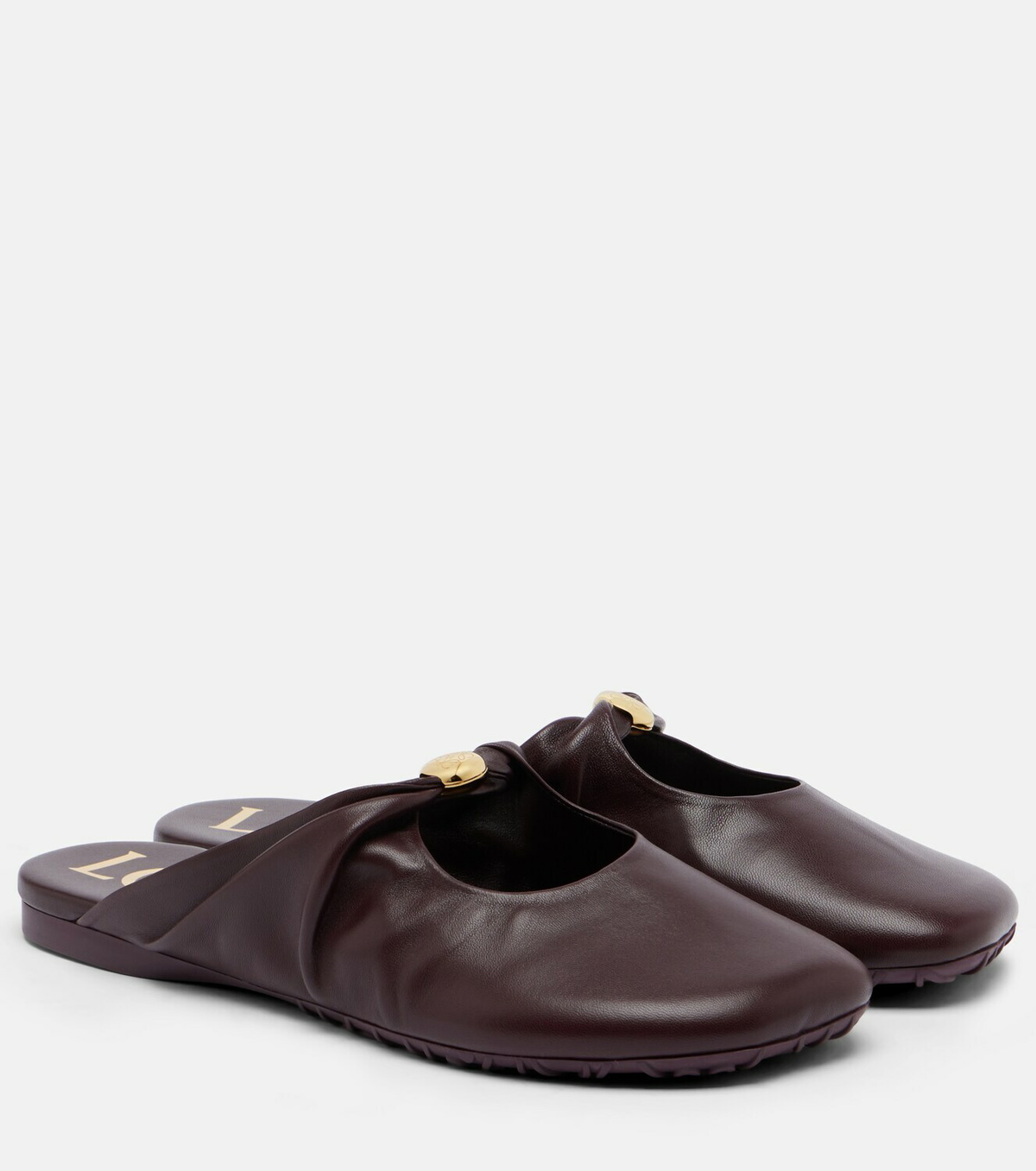 Loewe Pebble Soft leather mules