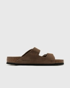 Birkenstock Arizona Soft Footbed Suede Leather Brown Mens Sandals & Slide