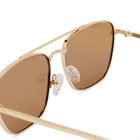 Le Specs Diametric Ii Sunglasses in Bright Gold/Chocolate Mono 