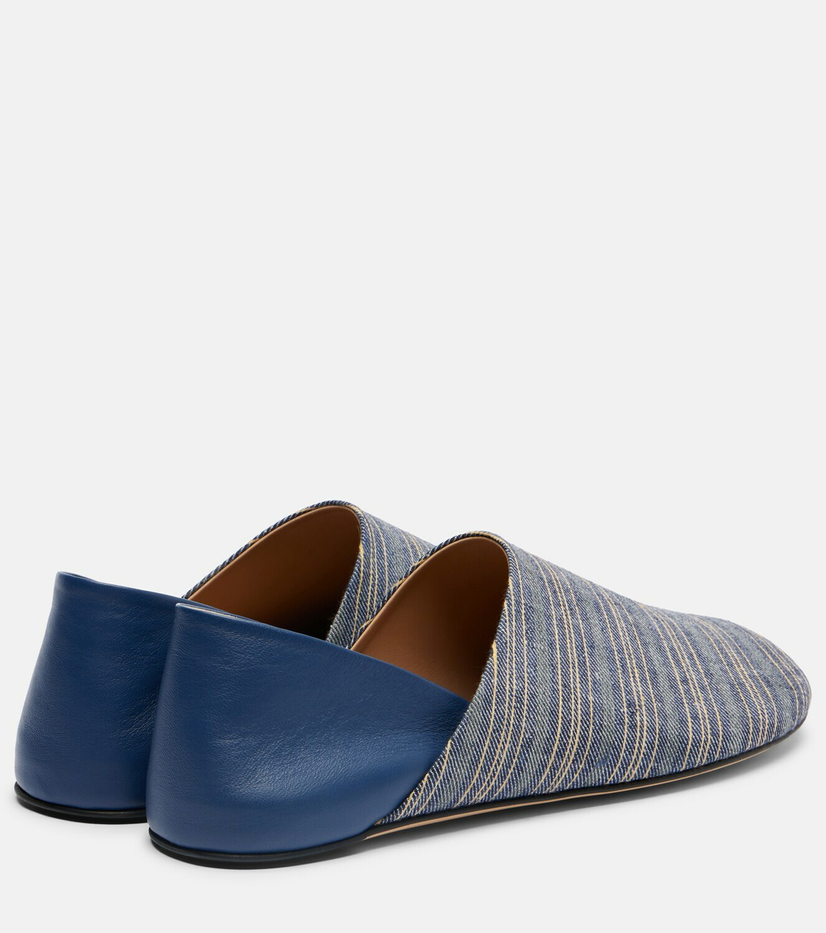 JW Anderson Leather-trimmed slip-on shoes