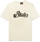 Loewe - Paula's Printed Cotton and Silk-Blend Jersey T-Shirt - Men - Cream
