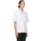 Prada White Crystal Bowling Shirt