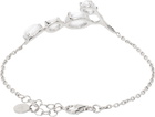 Alan Crocetti Silver Clear Droplet Bracelet