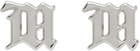 MISBHV Silver M Classic Earrings