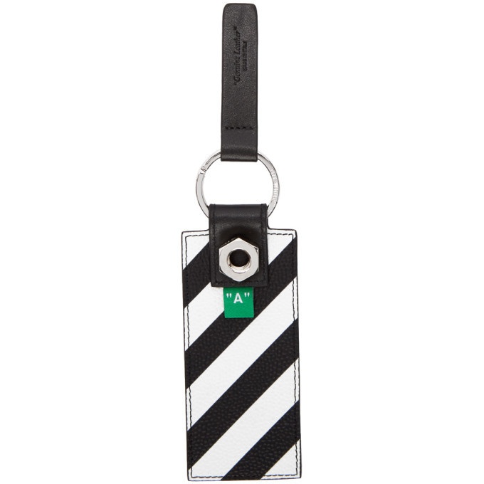 Photo: Off-White Black Diag Key Holder