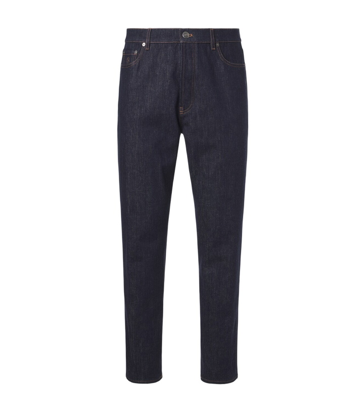 Photo: Brunello Cucinelli Mid-rise slim jeans