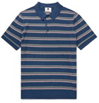 NN07 - Striped Cotton-Blend Polo Shirt - Men - Navy