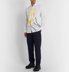 Loewe - Slim-Fit Printed Cotton-Poplin Shirt - White