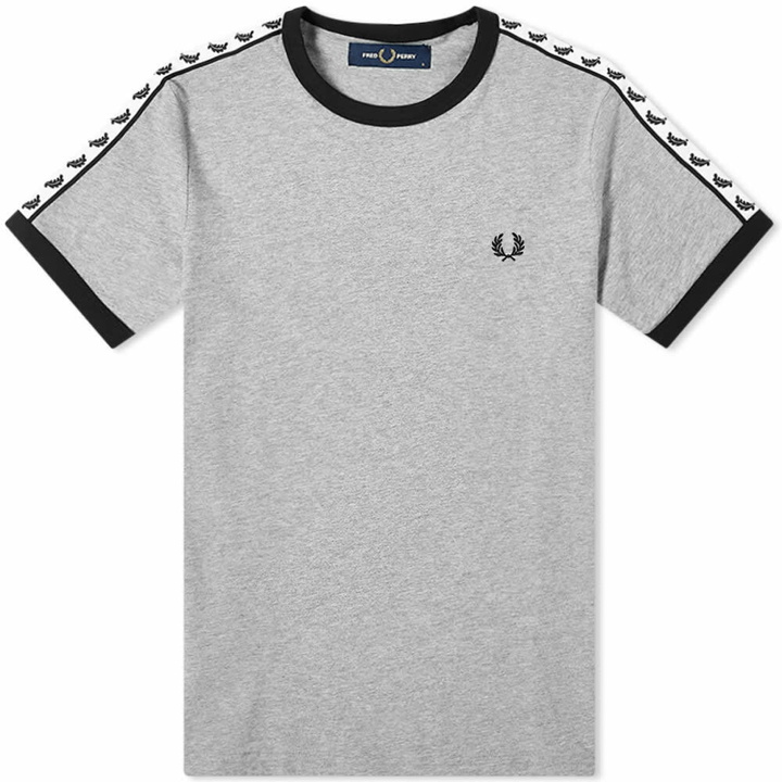 Photo: Fred Perry Men's Taped Ringer T-Shirt in Steel Marl