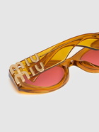 MIU MIU Round Acetate Sunglasses