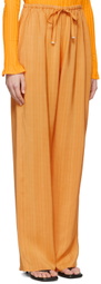 System Orange Rayon Trousers