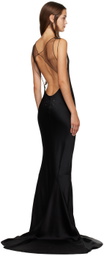 Maison Margiela Black Open Back Maxi Dress