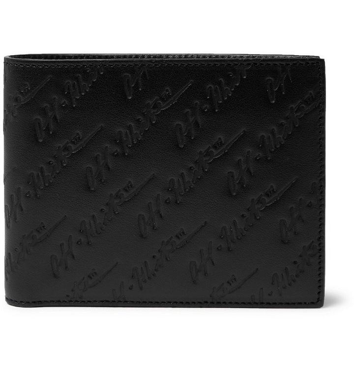 Photo: Off-White - Logo-Debossed Leather Billfold Wallet - Men - Black