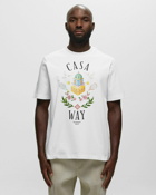 Casablanca Casa Way Printed T Shirt Blue - Mens - Shortsleeves