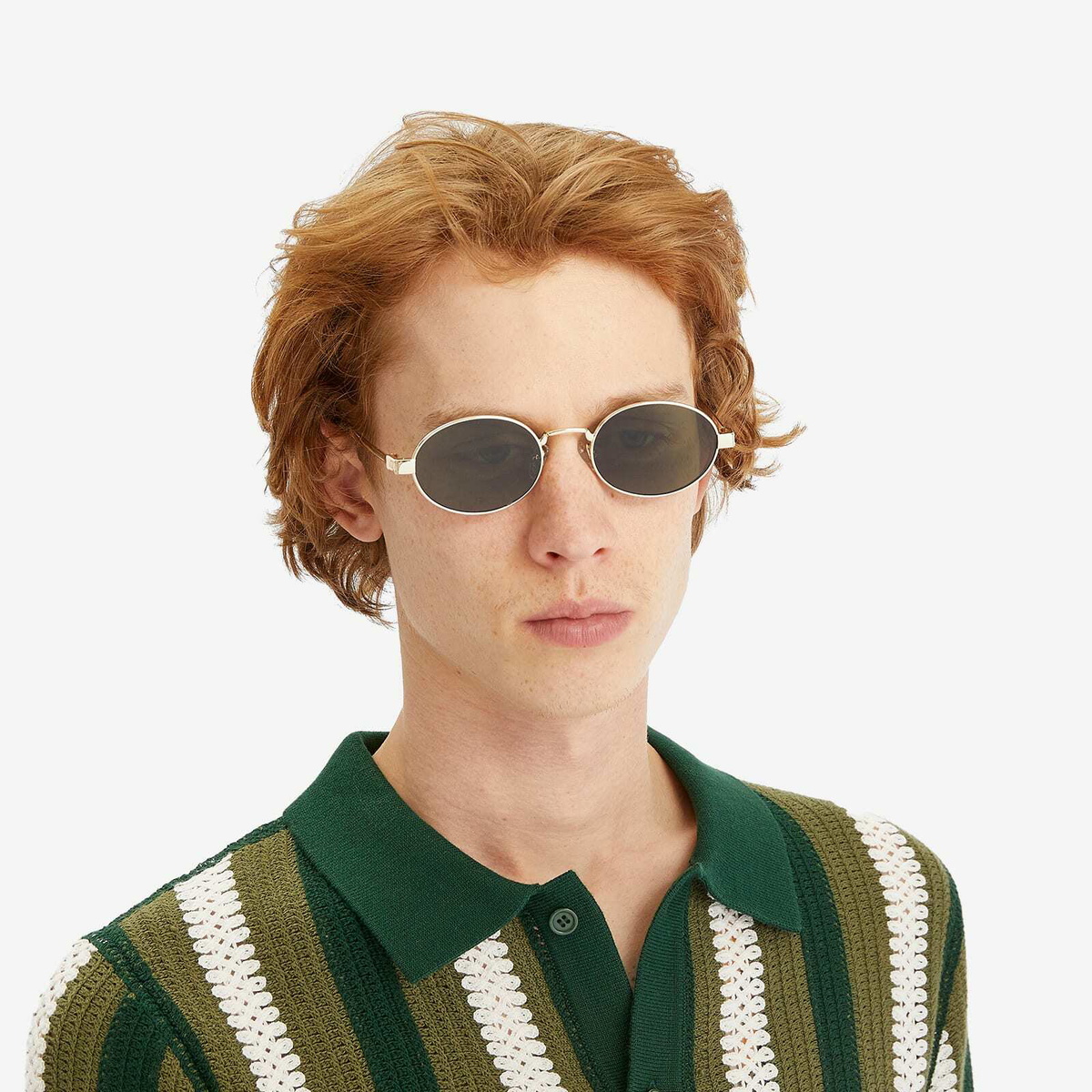 Le Specs Poseidon Deux Sunglasses in Gold Le Specs display picture 2