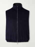Stòffa - Reversible Brushed-Cashmere Gilet - Blue