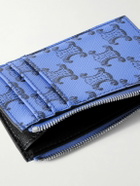 CELINE - Monogrammed Coated-Canvas and Leather Cardholder