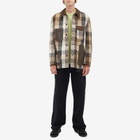 Junya Watanabe MAN Men's Flannel Check Chore Jacket in Black/Brown/Beige