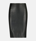 Wolford - Jenna faux leather midi skirt