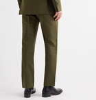 TOM FORD - Shelton Slim-Fit Cotton and Silk-Blend Suit Trousers - Green