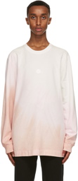 Moncler Genius 6 Moncler 1017 ALYX 9SM White & Pink Jersey Long Sleeve T-Shirt