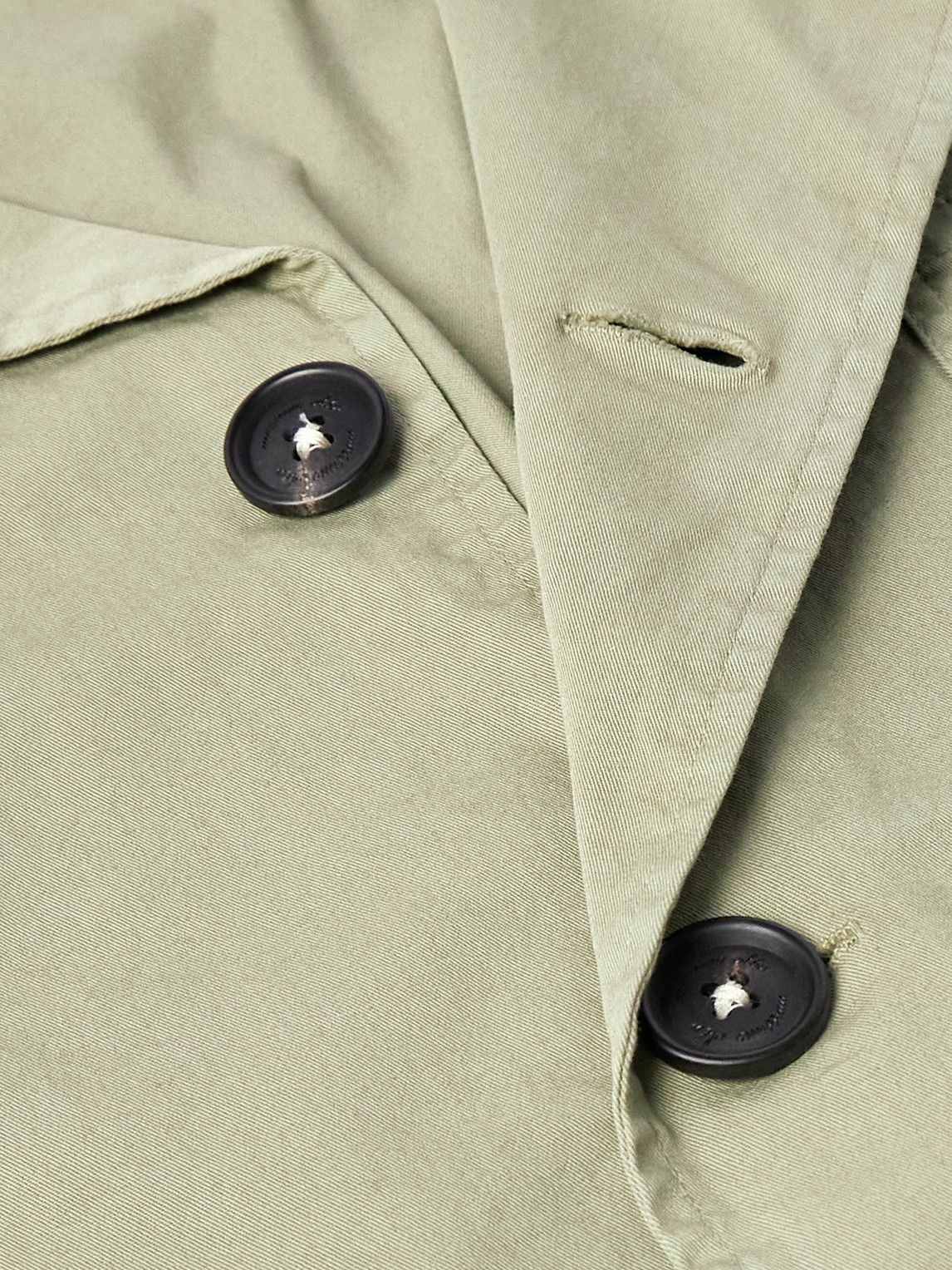 Massimo Alba - Florida Camp-Collar Stretch-Cotton Twill Overshirt - Green