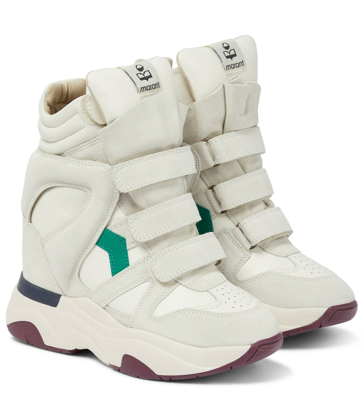 Isabel Marant - Balskee leather wedge sneakers