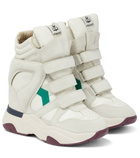 Isabel Marant - Balskee leather wedge sneakers