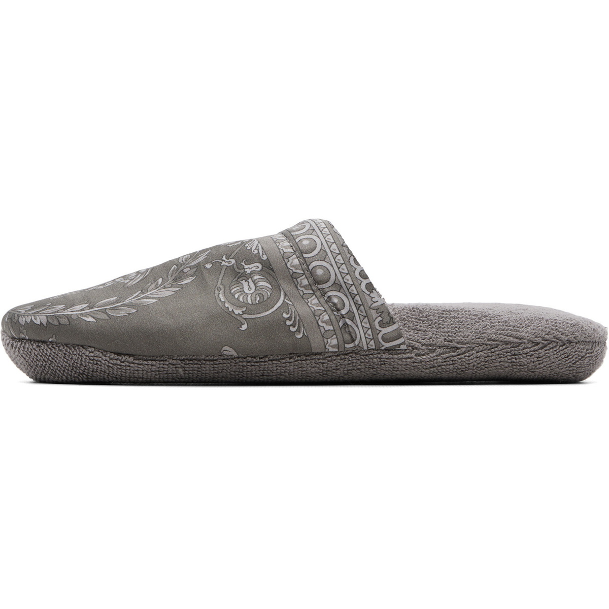 Versace Gray 'I Heart Baroque' Slippers