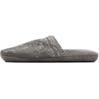Versace Gray 'I Heart Baroque' Slippers