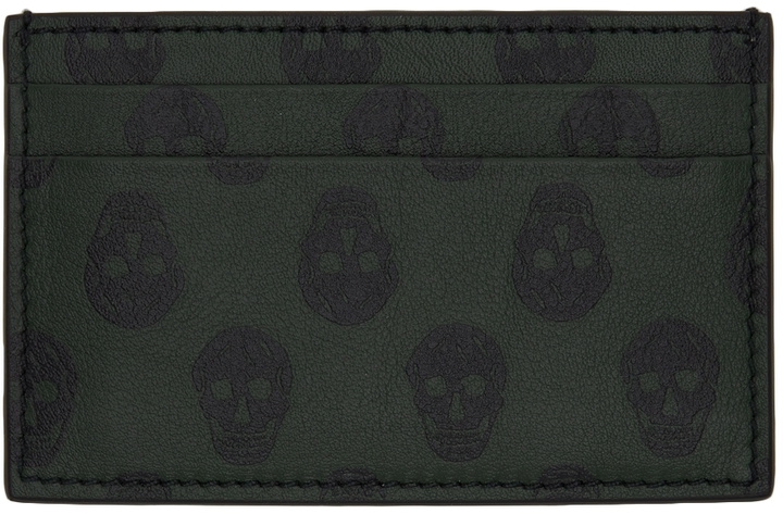 Photo: Alexander McQueen Green Biker Skull Card Holder