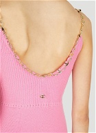 Chain Trim Dress in Pink
