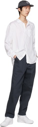 Palmes Navy Broom Trousers