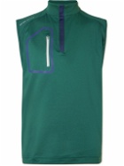 Peter Millar - Forge Stretch Recycled-Jersey Half-Zip Golf Gilet - Green