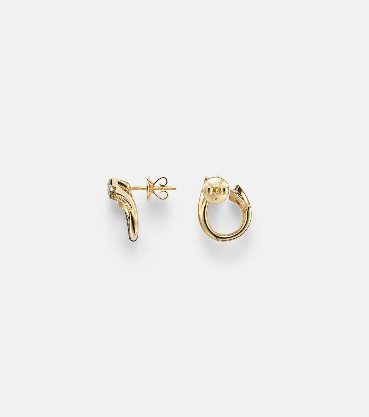 Roxanne First Shooting Star 14kt gold (585/1000) earrings with diamonds