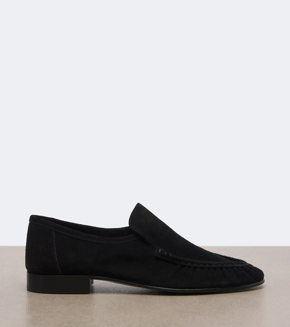 The Row Two suede loafers