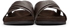 TOM FORD Brown Leather Wicklow Sandals