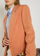 Stella Mccartney Boyfriend Wool Blazer Orange