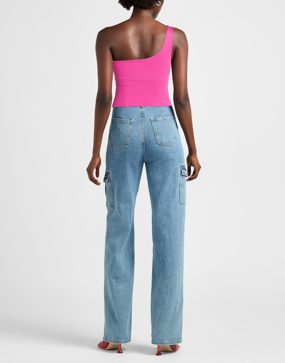 Girlfriend Collective Womens Top Fuchsia