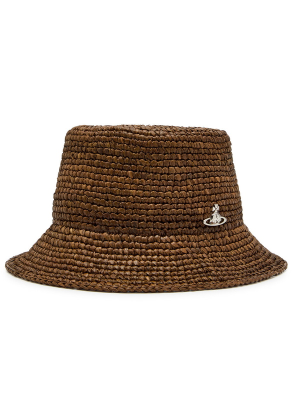 Photo: Vivienne Westwood Orb Raffia Bucket hat Camel